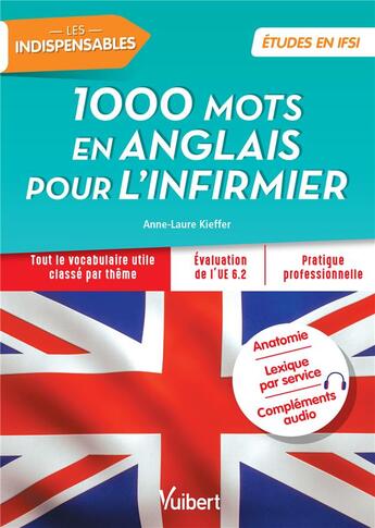 Couverture du livre « IFSI ; 1000 mots en anglais pour l'infirmier » de Anne-Laure Kieffer aux éditions Vuibert