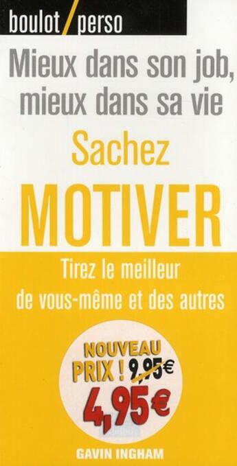 Couverture du livre « Sachez motiver » de Steve Shipside aux éditions Pearson