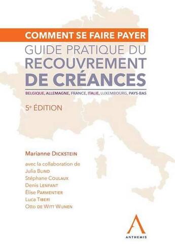 Couverture du livre « Guide de recouvrement de créances (5e édition) » de  aux éditions Anthemis