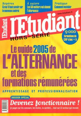 Couverture du livre « Le guide 2005 de l'alernance et des formations remunerees » de  aux éditions L'etudiant