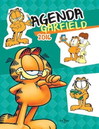 Couverture du livre « Garfield : agenda (édition 2016) » de Jim Davis aux éditions Presses Aventure