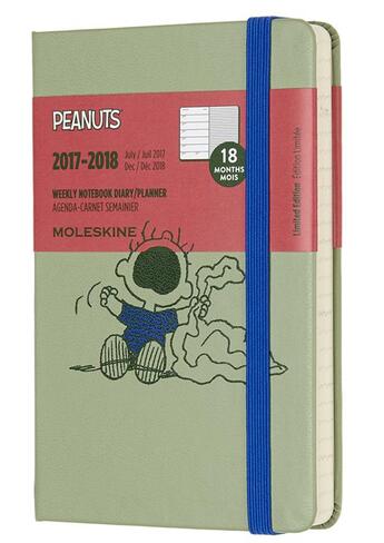 Couverture du livre « Agenda 18 mois semainier peanuts 2017-18 poche » de  aux éditions Moleskine