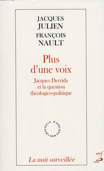 Couverture du livre « Plus d'une voix » de FranÇois Nault aux éditions Cerf