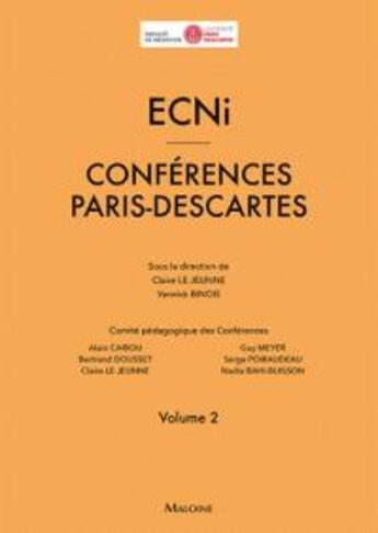 Couverture du livre « ECNI ; conférences Paris Descartes t.2 » de  aux éditions Maloine