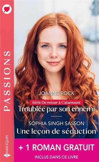 Couverture du livre « De retour à Catamoun Tome 1 : troublée par son ennemi ; une leçon de séduction » de Brenda Jackson et Joanne Rock et Sophia Singh Sasson aux éditions Harlequin