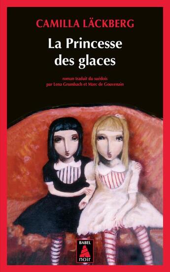 Couverture du livre « La princesse des glaces » de Camilla Lackberg aux éditions Actes Sud