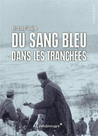 Couverture du livre « Du sang bleu dans les tranchées » de Bertrand Goujon aux éditions Vendemiaire