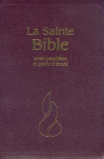 Couverture du livre « Bible Neg Etude Fibrocuir Tr.Or Grenat » de Neg 1975 aux éditions La Maison De La Bible