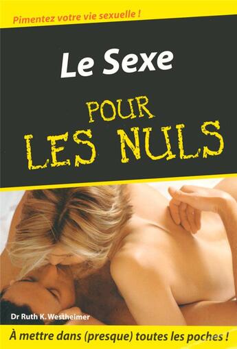 Couverture du livre « Sexe poche pour les nuls (le) » de Westheimer R K. aux éditions First