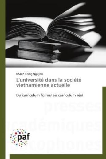 Couverture du livre « L'université dans la société vietnamienne actuelle » de Lhanh Trung Nguyen aux éditions Presses Academiques Francophones