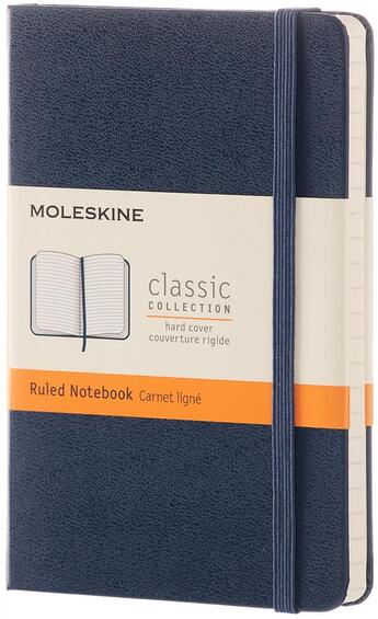 Couverture du livre « Carnet ligné poche rigide saphir » de  aux éditions Moleskine