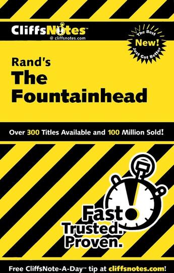 Couverture du livre « CliffsNotes on Rand's The Fountainhead » de Bernstein Andrew aux éditions Houghton Mifflin Harcourt
