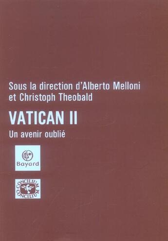 Couverture du livre « Vatican ii l'avenir oublie » de  aux éditions Bayard