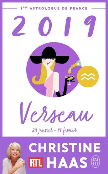 Couverture du livre « Verseau ; 20 janvier/19 février (édition 2019) » de Christine Haas aux éditions J'ai Lu