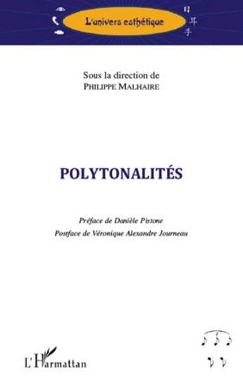 Couverture du livre « Polytonalités » de Philippe Malhaire aux éditions L'harmattan