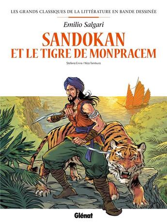 Couverture du livre « Sandokan en BD » de Stefano Enna et Nico Tamburo aux éditions Glenat