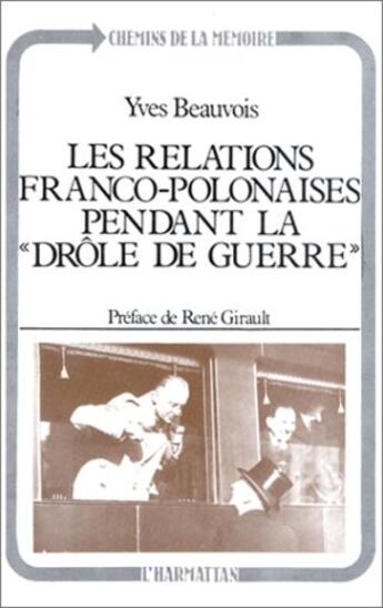 Couverture du livre « Les relations franco-polonaises pendant la 