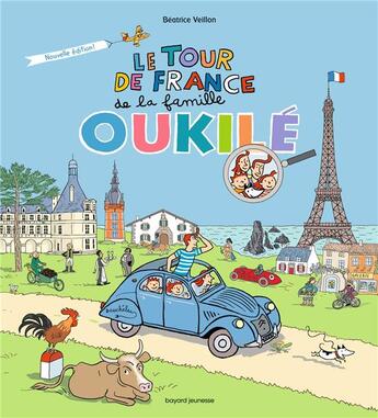 Couverture du livre « Le tour de france de la famille oukile » de Beatrice Veillon aux éditions Bayard Jeunesse