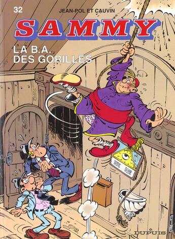 Couverture du livre « Sammy Tome 32 ; la B.A. des gorilles » de Jean-Pol et Raoul Cauvin aux éditions Dupuis