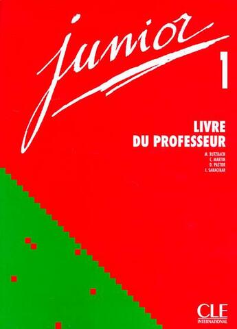 Couverture du livre « Junior niveau 1 professeur » de Butzbach/Martini aux éditions Cle International