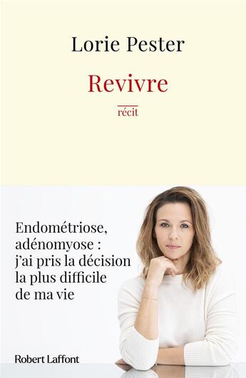 Couverture du livre « Revivre » de Lorie Pester aux éditions Robert Laffont