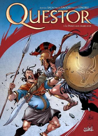 Couverture du livre « Questor Tome 3 ; le prince aux crabes d'or » de Nicola Saviori et Jean-Luc Sala aux éditions Soleil