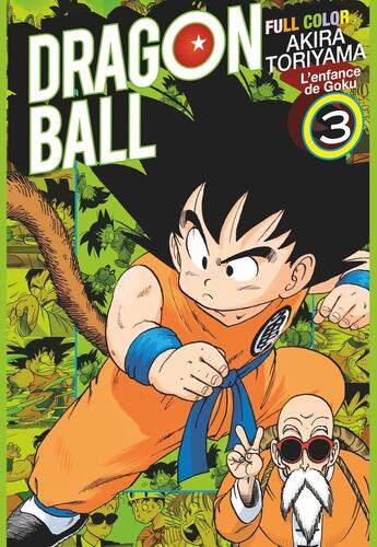 Couverture du livre « Dragon Ball - Full color Tome 3 : L'enfance de Goku » de Akira Toriyama aux éditions Glenat