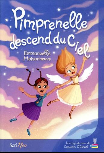 Couverture du livre « Pimprenelle descend du ciel » de Emmanuelle Maisonneuve aux éditions Scrineo