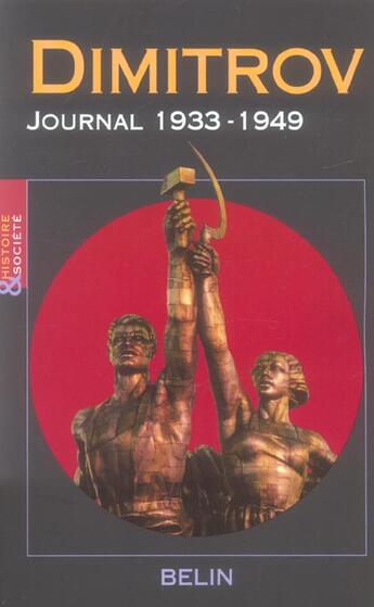 Couverture du livre « Dimitrov, journal 1933 -1949 » de Moullec Gael aux éditions Belin