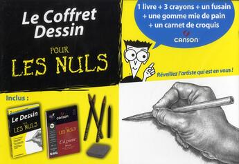 Couverture du livre « Coffret dessin pour les nuls » de Brenda Hoddinott aux éditions First