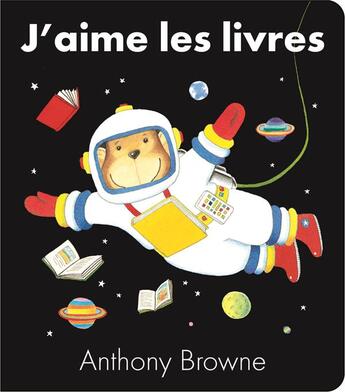 Couverture du livre « J'aime les livres » de Anthony Browne aux éditions Kaleidoscope