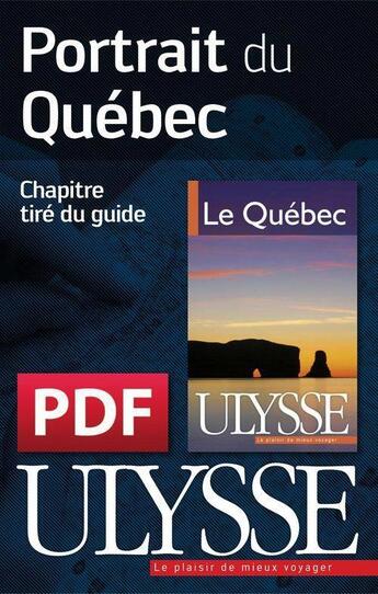 Couverture du livre « Portrait du Québec » de  aux éditions Ulysse