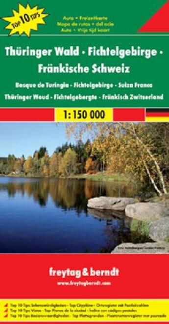 Couverture du livre « Thuringian forest-fichtelgebirge franconian switze » de  aux éditions Freytag Und Berndt