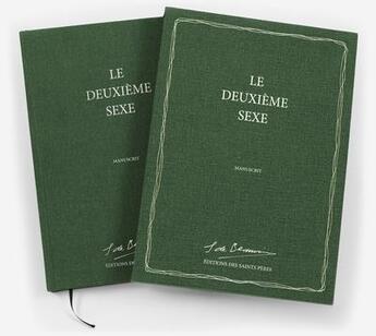 Couverture du livre « Le deuxième sexe » de Simone De Beauvoir aux éditions Editions Des Saints Peres