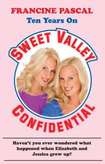 Couverture du livre « Sweet Valley Confidential » de Pascal Francine aux éditions Random House Digital