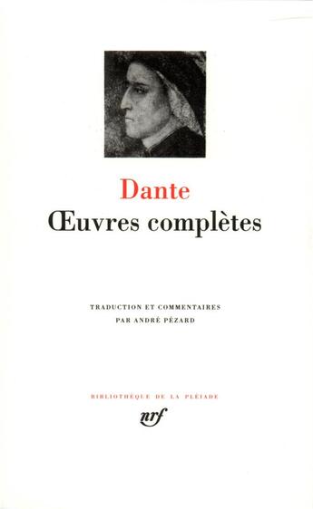 Couverture du livre « Oeuvres complètes » de Dante Alighieri aux éditions Gallimard