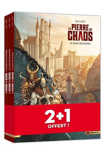 Couverture du livre « La pierre du chaos : Tomes 1 à 3 » de Gabriel Katz et Stephane Crety aux éditions Drakoo