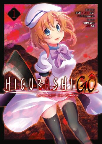 Couverture du livre « Higurashi - Le Sanglot des Cigales : Gô Tome 1 » de Ryukishi07 et Tomato Akase aux éditions Meian