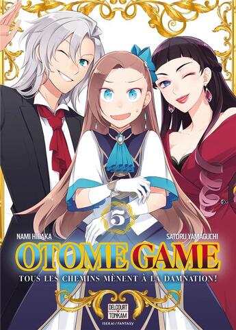 Couverture du livre « Otome game : tous les chemins mènent à la damnation Tome 5 » de Satoru Yamaguchi et Nami Hidaka aux éditions Delcourt