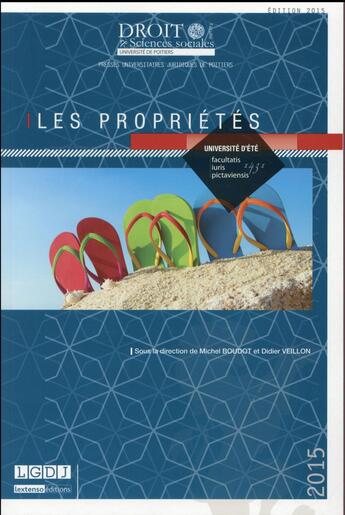 Couverture du livre « Les propriétés » de Michel Boudot et Didier Veillon aux éditions Universite De Poitiers