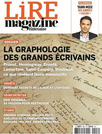 Couverture du livre « Lire magazine litteraire - mai 2021 - la graphologie des grands ecrivains » de  aux éditions Lire Magazine