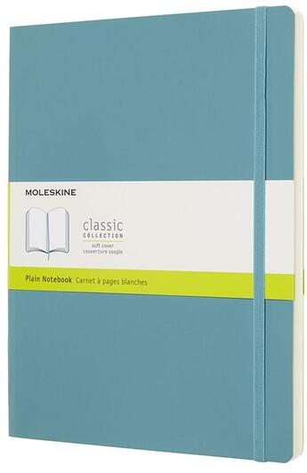 Couverture du livre « Carnet blanc très grand format souple bleu lagon » de Moleskine aux éditions Moleskine Papet