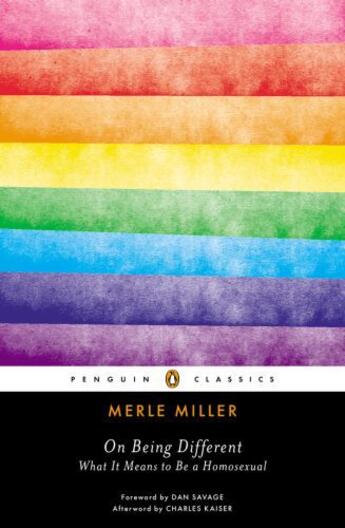 Couverture du livre « On Being Different » de Miller Merle aux éditions Penguin Group Us