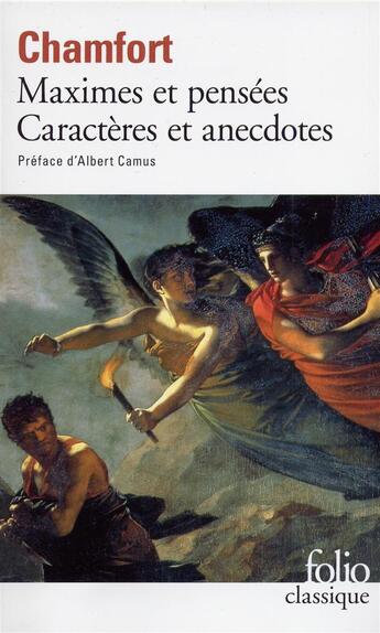 Couverture du livre « Maximes et pensées ; caractères et anecdotes » de Nicolas De Chamfort aux éditions Gallimard