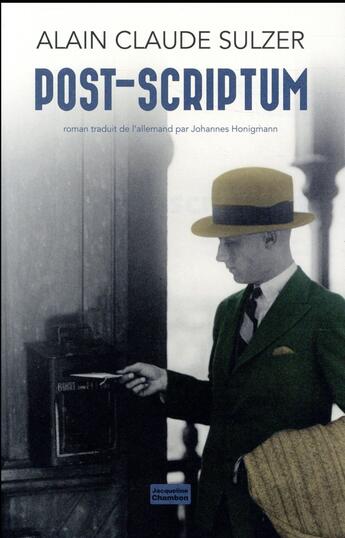 Couverture du livre « Post-scriptum » de Alain Claude Sulzer aux éditions Jacqueline Chambon