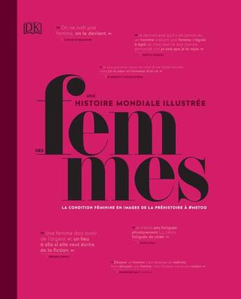 Couverture du livre « Une histoire mondiale illustrée des femmes » de  aux éditions Dorling Kindersley