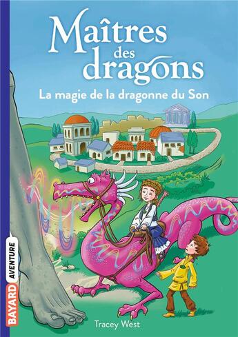 Couverture du livre « Maîtres des dragons Tome 16 : la magie de la dragonne du Son » de Tracy West et Damien Jones aux éditions Bayard Jeunesse