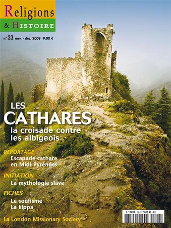 Couverture du livre « Religions et histoire N.23 ; les Cathares » de Religions Et Hstoire aux éditions Religions Et Histoire