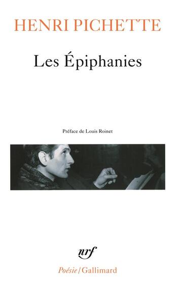 Couverture du livre « Les épiphanies ; mystère profane » de Henri Pichette aux éditions Gallimard