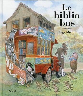 Couverture du livre « Le bibliobus » de Inga Moore aux éditions Ecole Des Loisirs